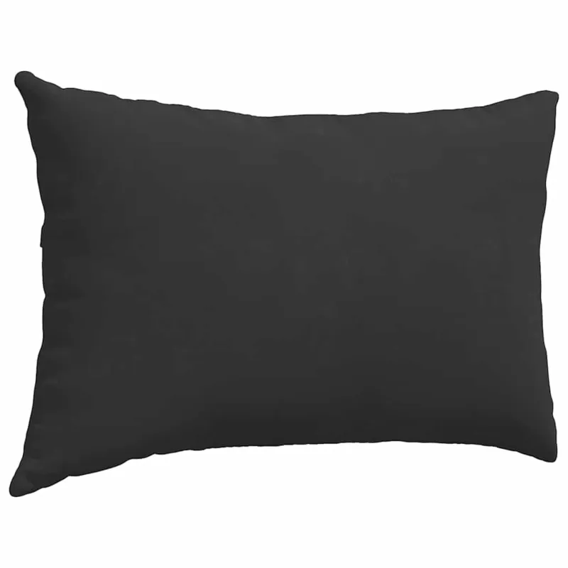 Sofa Pagalvės 2 pcs Juoda 60 x 40 cm audinys