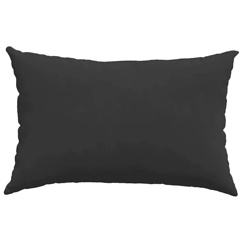 Sofa Pagalvės 2 pcs Juoda 60 x 40 cm audinys