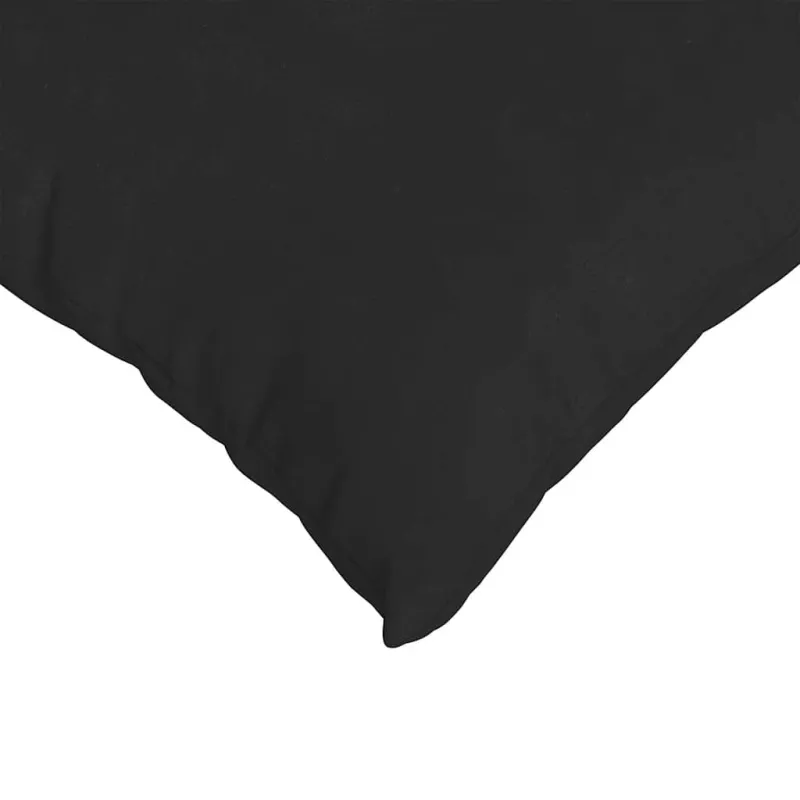 Sofa Pagalvės 2 pcs Juoda 60 x 40 cm audinys