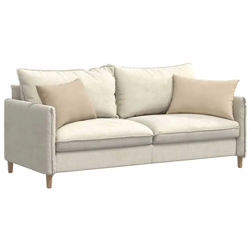 Sofa Pagalvės 2 pcs Kreminė 60 x 40 cm audinys