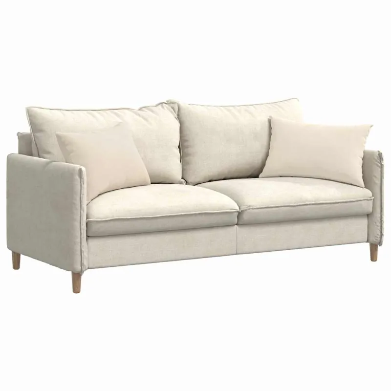 Sofa Pagalvės 2 pcs Smėlio 60 x 40 cm audinys