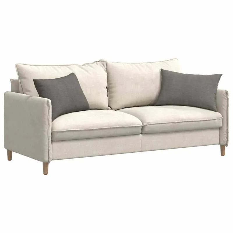 Sofa Pagalvės 2 pcs Šviesiai pilka 60 x 40 cm