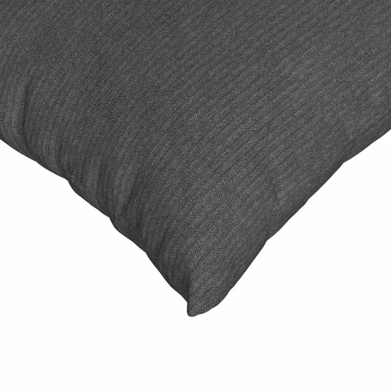 Sofa Pagalvės 2 pcs Tamsiai pilka 60 x 40 cm Kordūrinis audinys