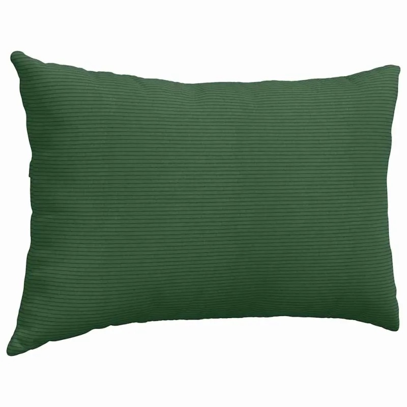 Sofa Pagalvės 2 pcs Tamsiai žalia 60 x 40 cm Kordūrinis audinys