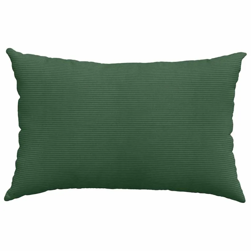 Sofa Pagalvės 2 pcs Tamsiai žalia 60 x 40 cm Kordūrinis audinys
