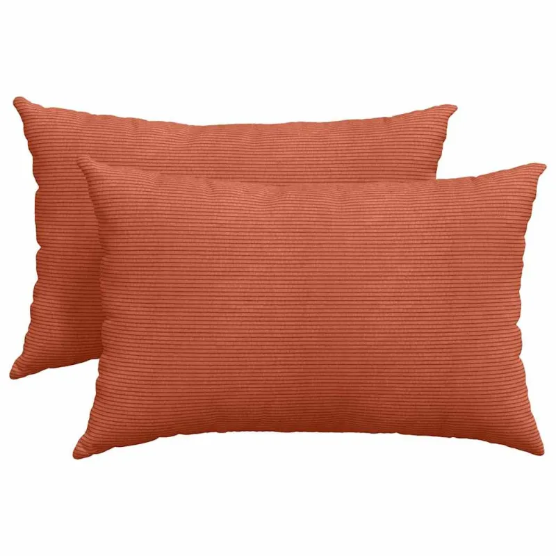Sofa Pagalvės 2 pcs Raudona oranžinė 60 x 40 cm
