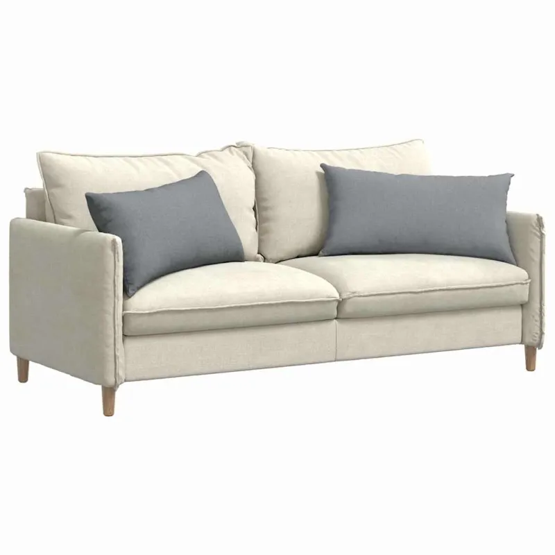 Sofa Pagalvės 2 pcs Šviesiai pilka 80 x 40 cm audinys