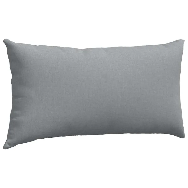 Sofa Pagalvės 2 pcs Šviesiai pilka 80 x 40 cm audinys