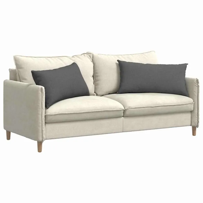 Sofa Pagalvės 2 pcs Tamsiai pilka 80 x 40 cm audinys