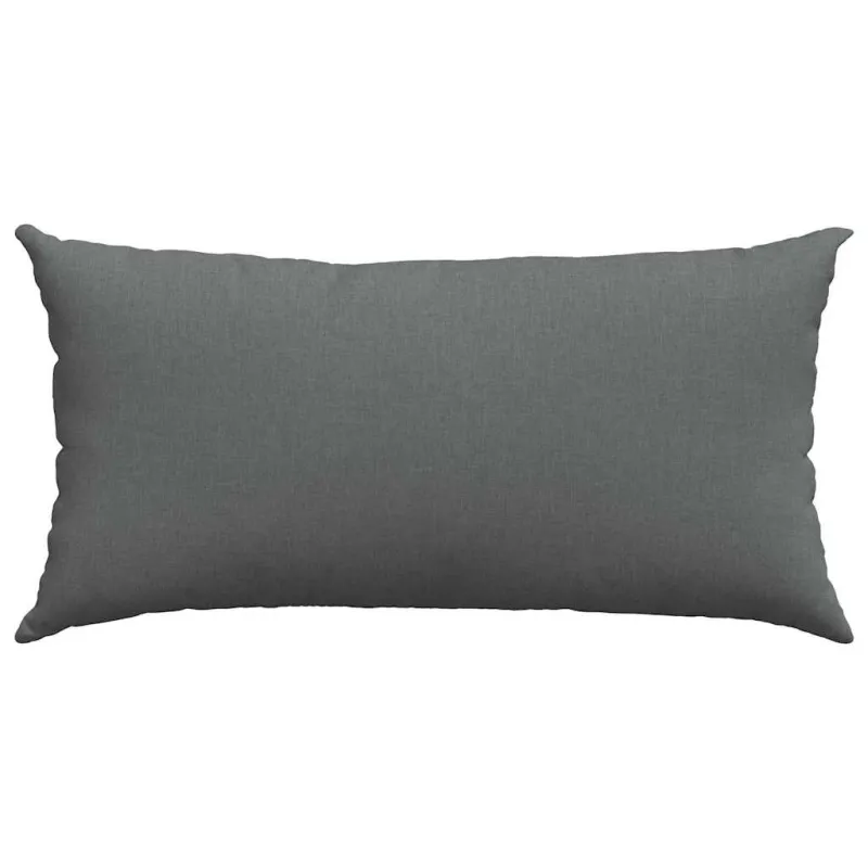 Sofa Pagalvės 2 pcs Tamsiai pilka 80 x 40 cm audinys