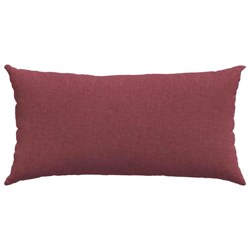 Sofa Pagalvės 2 pcs Vyno raudona 80 x 40 cm audinys