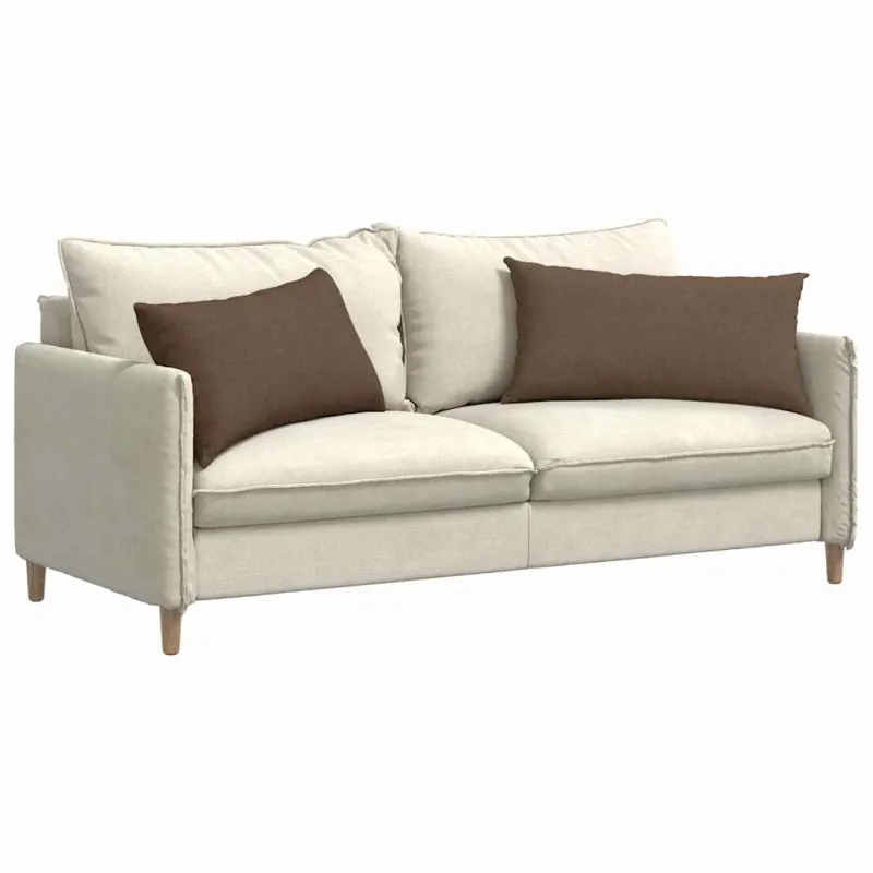 Sofa Pagalvės 2 pcs Ruda 80 x 40 cm audinys