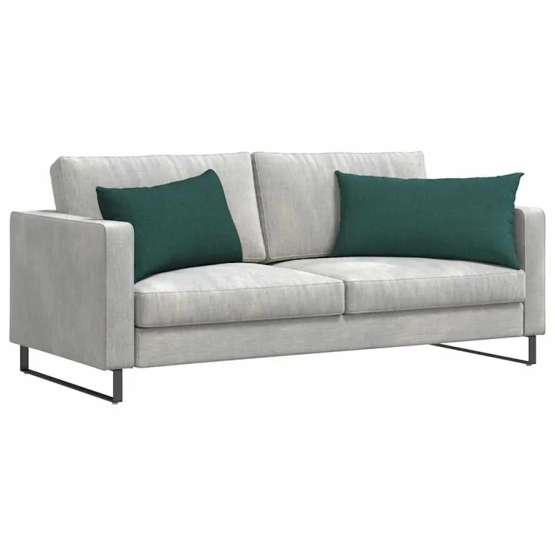 Sofa Pagalvės 2 pcs Tamsiai žalia 80 x 40 cm audinys