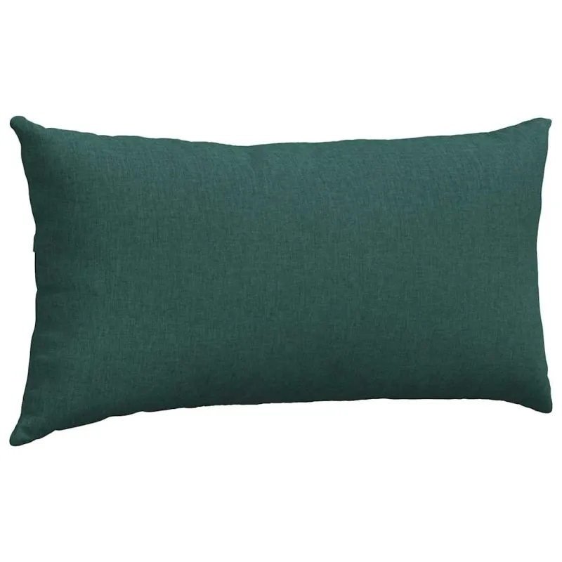 Sofa Pagalvės 2 pcs Tamsiai žalia 80 x 40 cm audinys