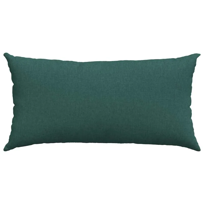 Sofa Pagalvės 2 pcs Tamsiai žalia 80 x 40 cm audinys