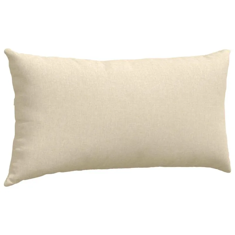Sofa Pagalvės 2 pcs Kreminė 80 x 40 cm audinys
