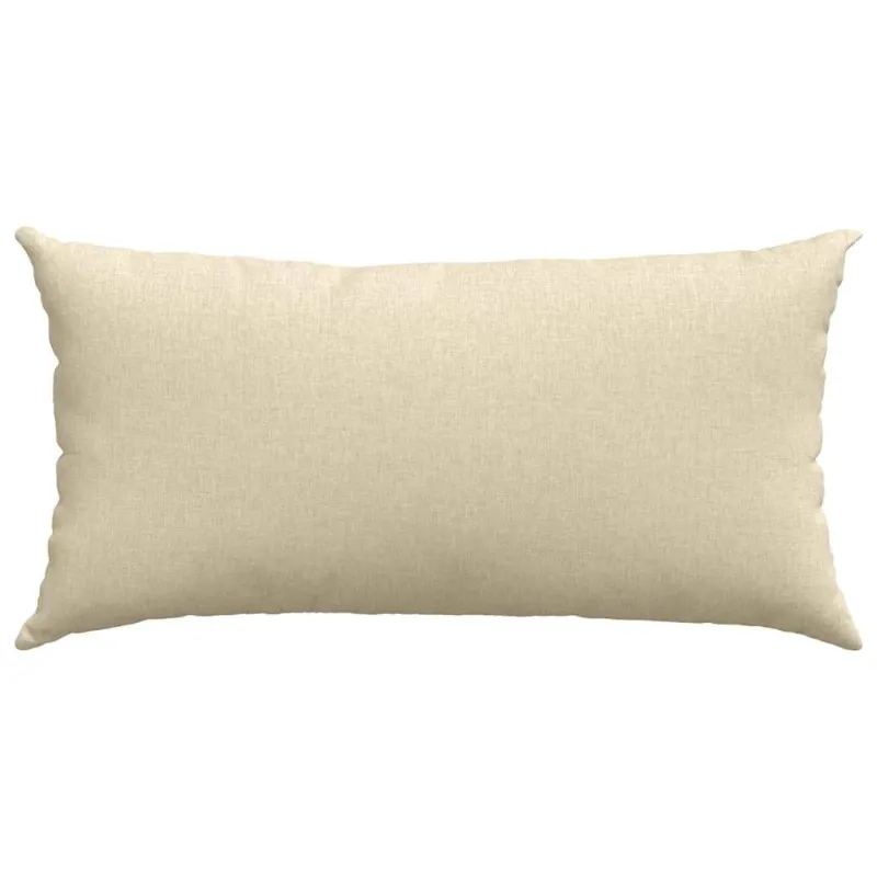 Sofa Pagalvės 2 pcs Kreminė 80 x 40 cm audinys