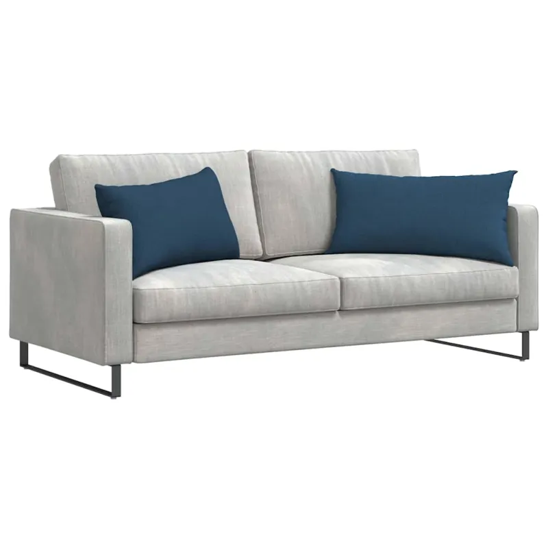 Sofa Pagalvės 2 pcs Mėlyna 80 x 40 cm audinys