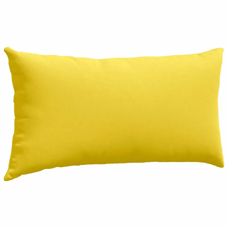 Sofa Pagalvės 2 pcs Šviesi geltona 80 x 40 cm audinys