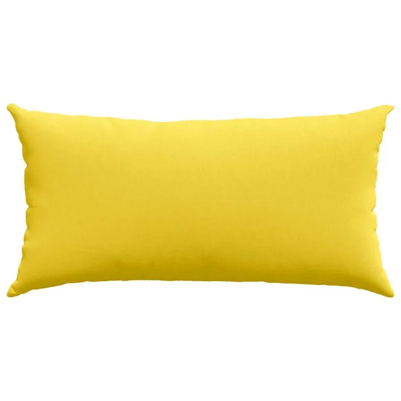 Sofa Pagalvės 2 pcs Šviesi geltona 80 x 40 cm audinys