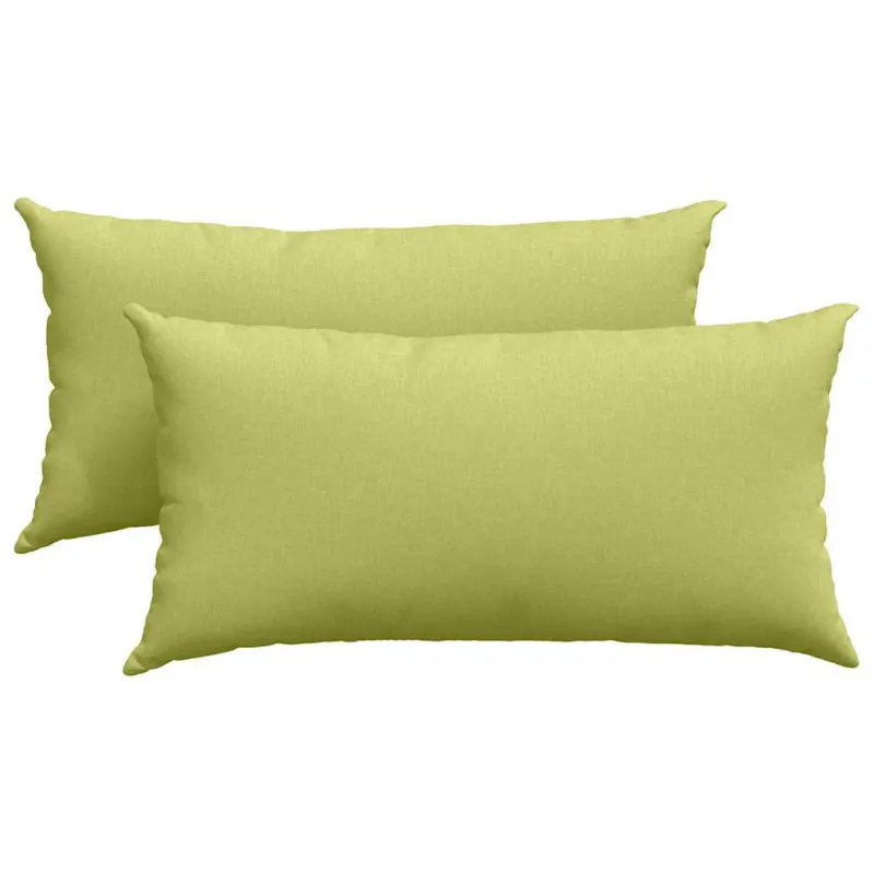 Sofa Pagalvės 2 pcs Šviesiai žalia 80 x 40 cm audinys