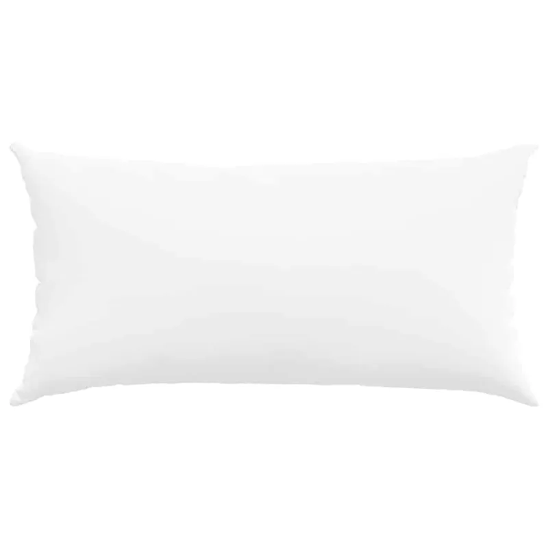 Sofa Pagalvės 2 pcs Balta 80 x 40 cm audinys