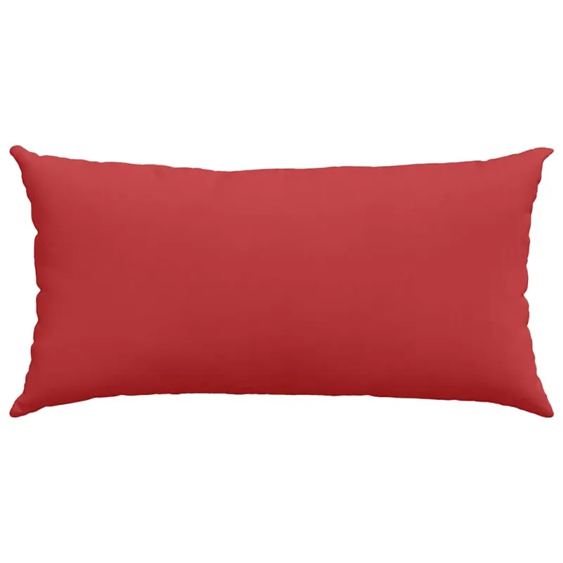 Sofa Pagalvės 2 pcs Raudona 80 x 40 cm audinys