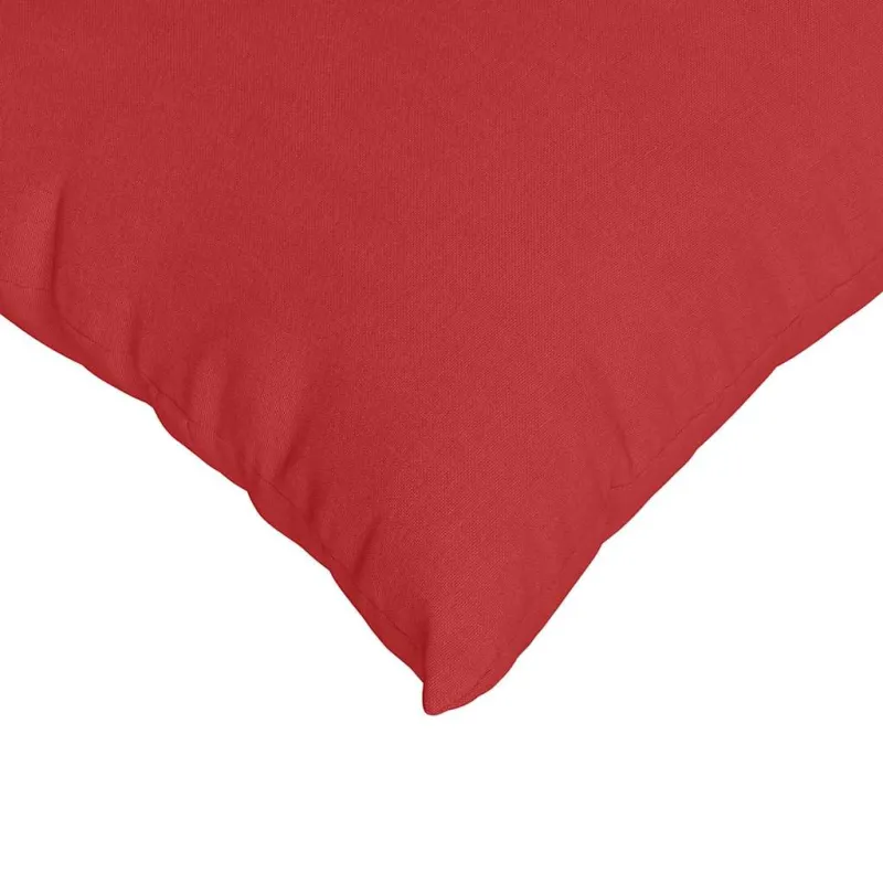 Sofa Pagalvės 2 pcs Raudona 80 x 40 cm audinys
