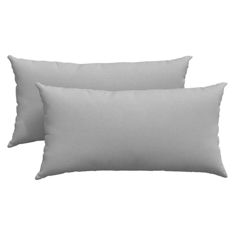 Sofa Pagalvės 2 pcs Debesų pilka 80 x 40 cm audinys