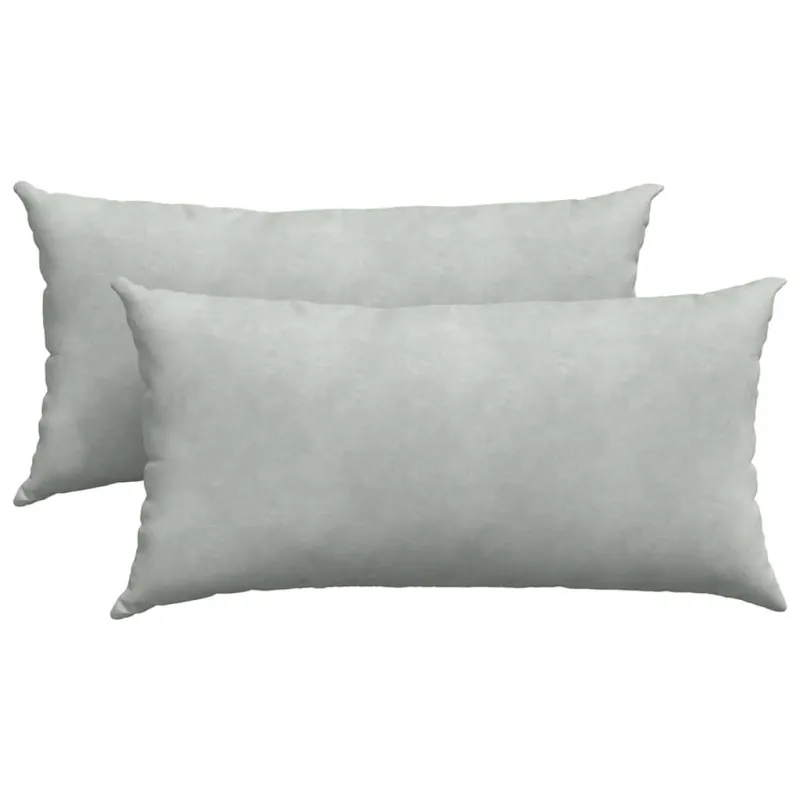 Sofa Pagalvės 2 pcs Šviesiai pilka 80 x 40 cm