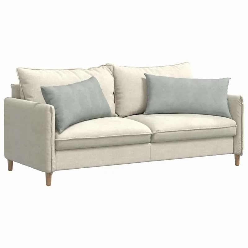 Sofa Pagalvės 2 pcs Šviesiai pilka 80 x 40 cm