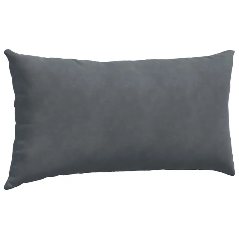 Sofa Pagalvės 2 pcs Tamsiai pilka 80 x 40 cm Kordūrinis audinys