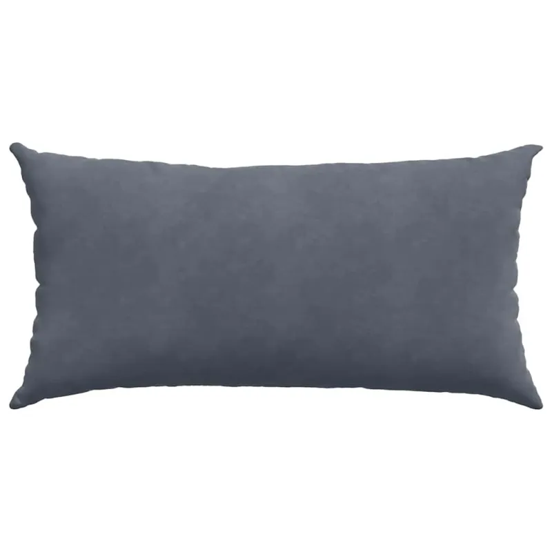 Sofa Pagalvės 2 pcs Tamsiai pilka 80 x 40 cm Kordūrinis audinys