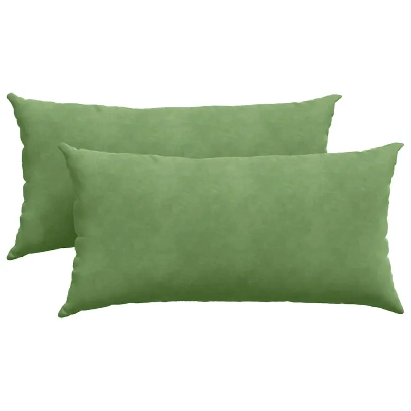 Sofa Pagalvės 2 pcs Šviesiai žalia 80 x 40 cm