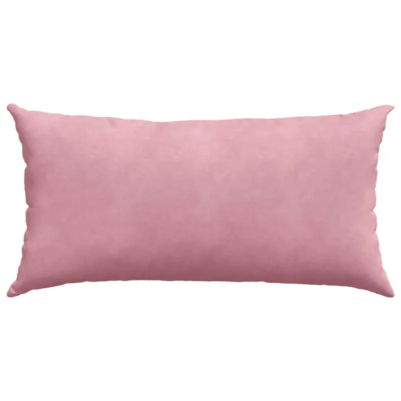 Sofa Pagalvės 2 pcs Rožinė 80 x 40 cm Kordūrinis audinys