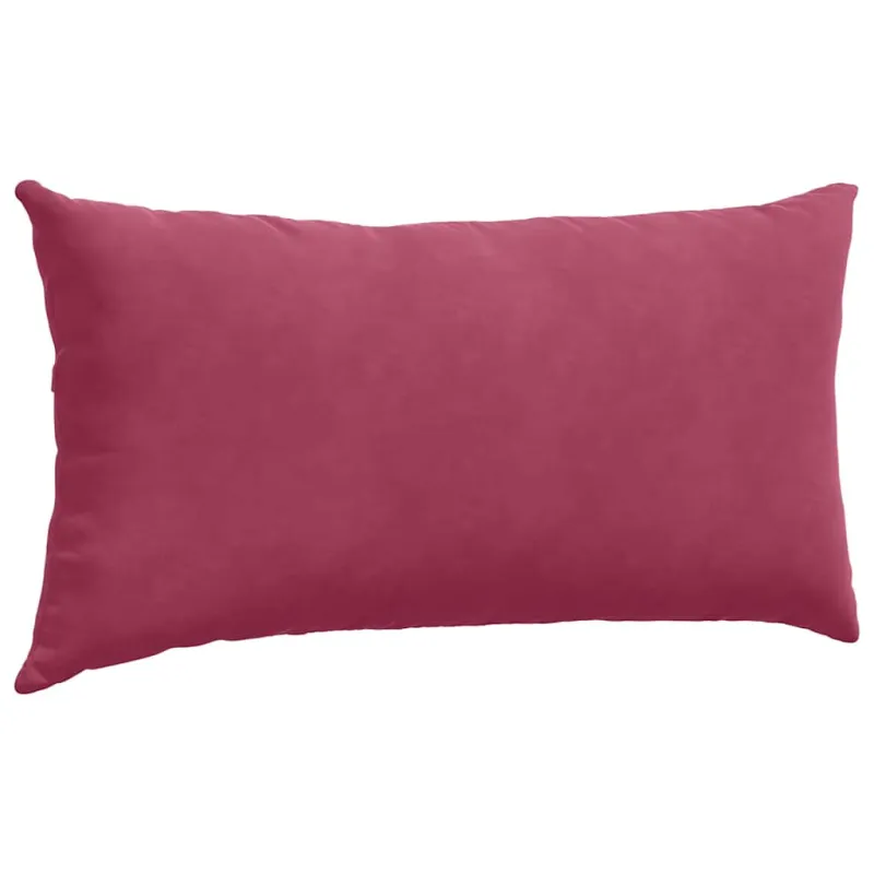 Sofa Pagalvės 2 pcs Vyno raudona 80 x 40 cm Kordūrinis audinys