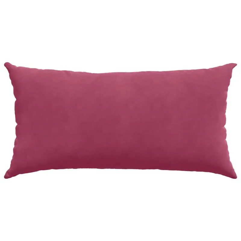 Sofa Pagalvės 2 pcs Vyno raudona 80 x 40 cm Kordūrinis audinys