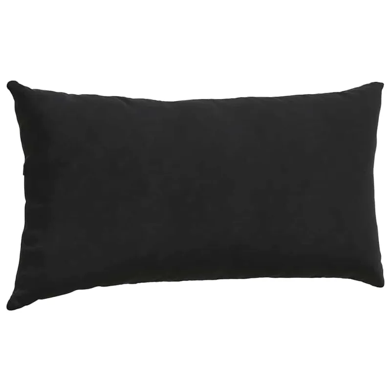 Sofa Pagalvės 2 pcs Juoda 80 x 40 cm Kordūrinis audinys