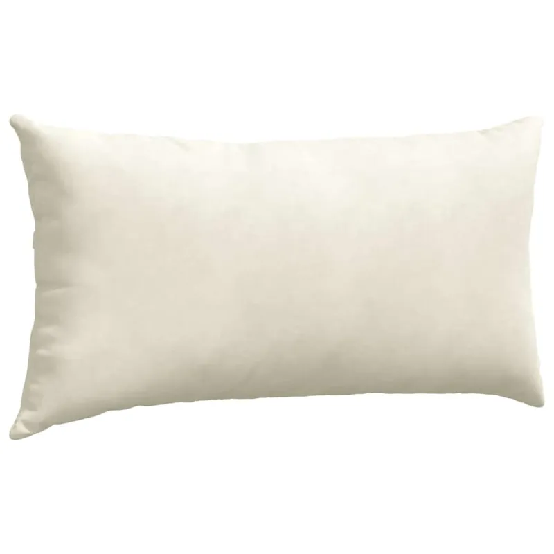 Sofa Pagalvės 2 pcs Kreminė 80 x 40 cm Kordūrinis audinys