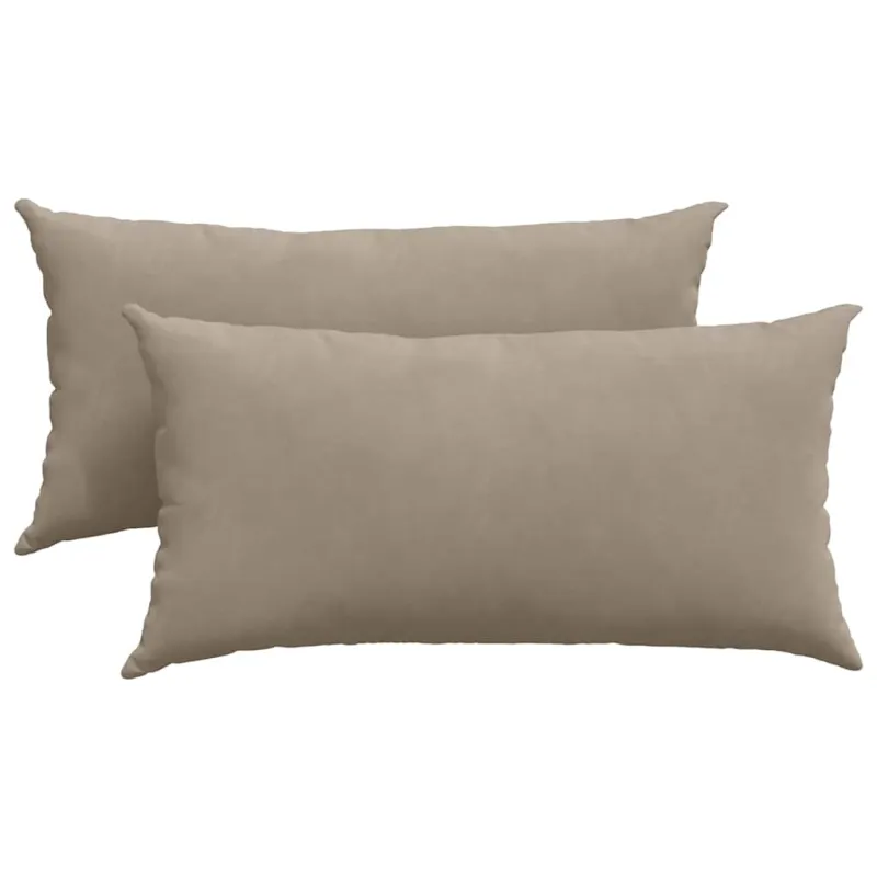 Sofa Pagalvės 2 pcs Taupe 80 x 40 cm audinys
