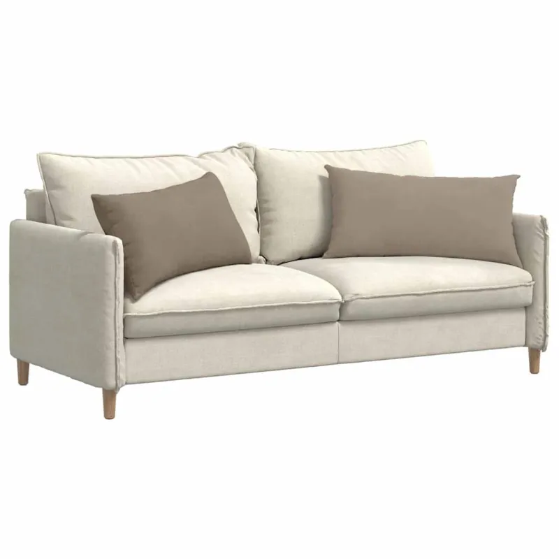 Sofa Pagalvės 2 pcs Taupe 80 x 40 cm audinys