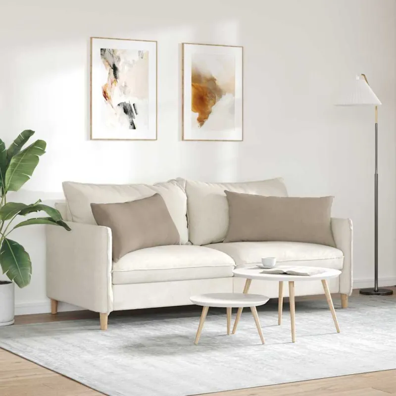 Sofa Pagalvės 2 pcs Taupe 80 x 40 cm audinys