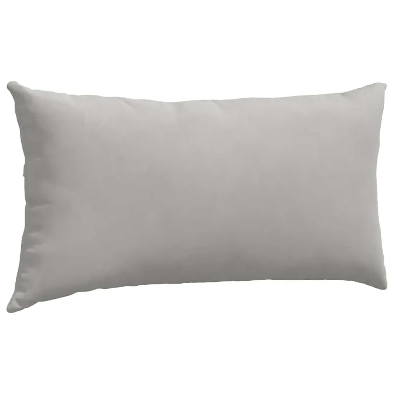 Sofa Pagalvės 2 pcs Šviesiai pilka 80 x 40 cm audinys