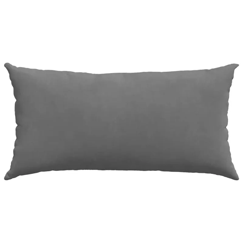 Sofa Pagalvės 2 pcs Tamsiai pilka 80 x 40 cm audinys