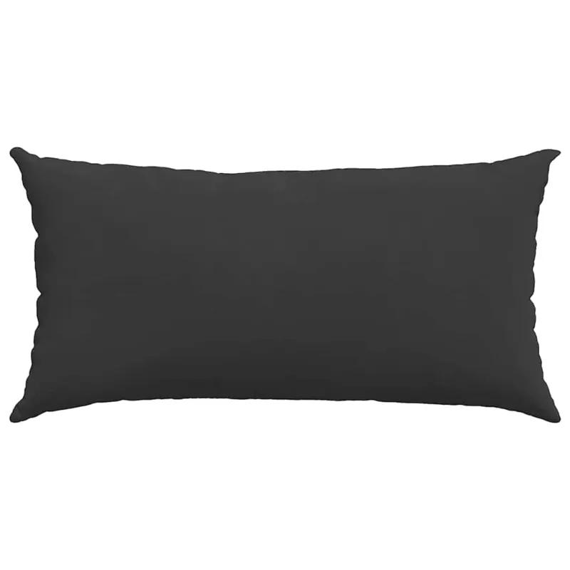 Sofa Pagalvės 2 pcs Juoda 80 x 40 cm audinys
