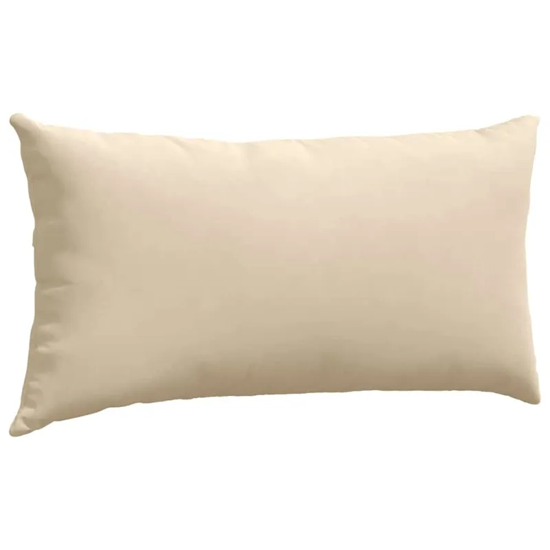Sofa Pagalvės 2 pcs Kreminė 80 x 40 cm audinys
