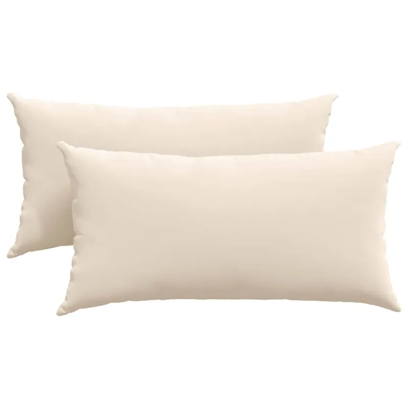 Sofa Pagalvės 2 pcs Smėlio 80 x 40 cm audinys