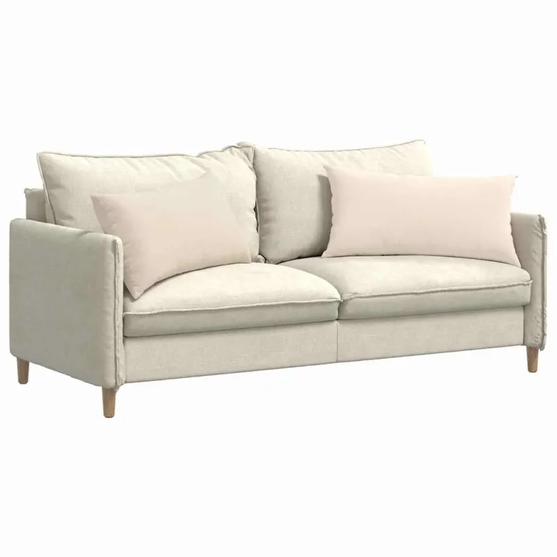 Sofa Pagalvės 2 pcs Smėlio 80 x 40 cm audinys