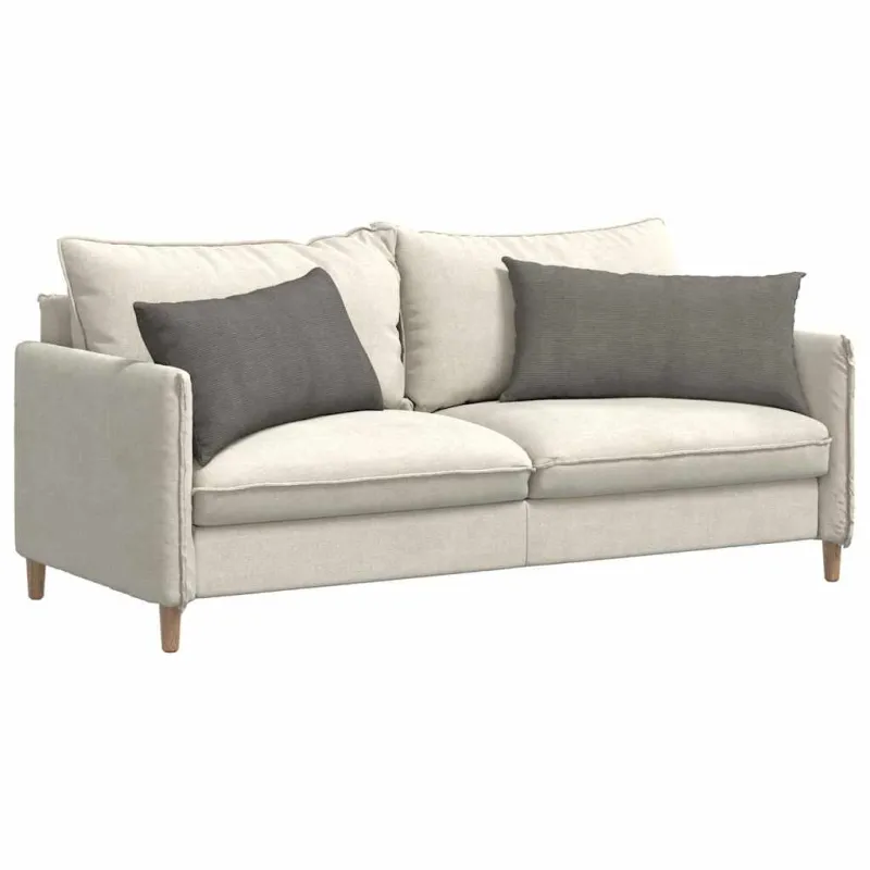 Sofa Pagalvės 2 pcs Šviesiai pilka 80 x 40 cm