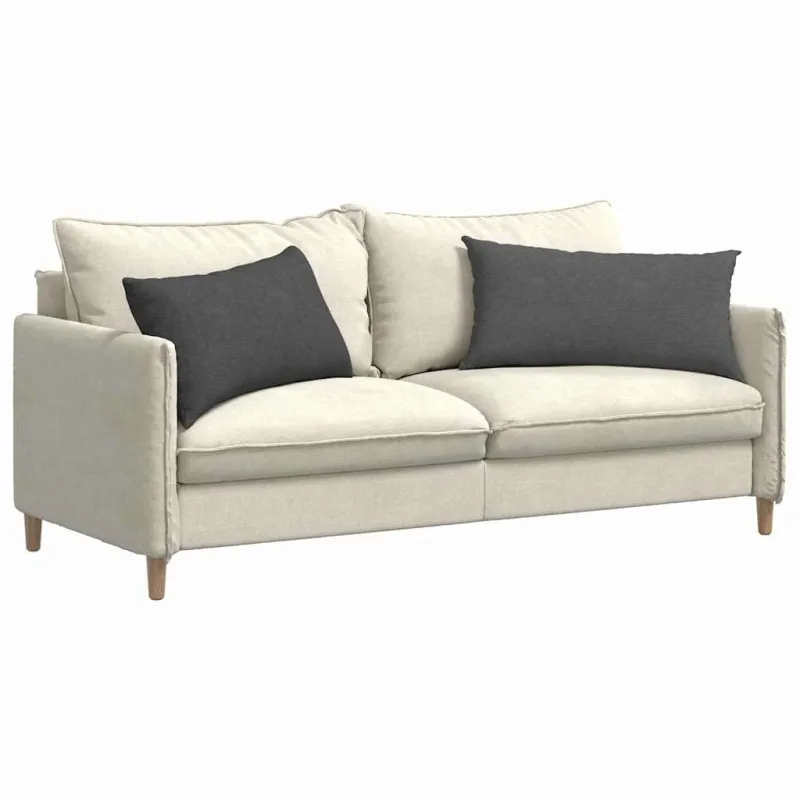 Sofa Pagalvės 2 pcs Tamsiai pilka 80 x 40 cm Kordūrinis audinys
